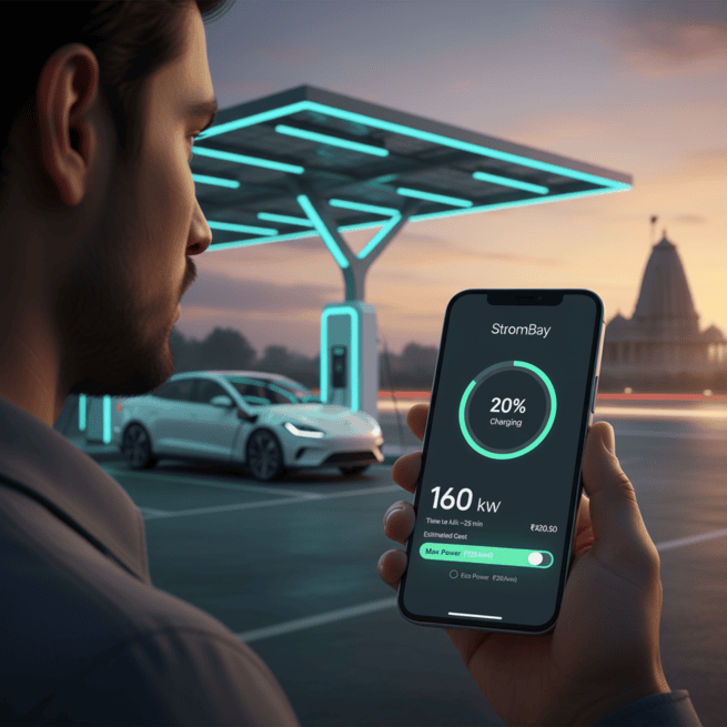 Graphic of a dynamic pricing model showing lower rates, illustrating StromBay's commitment to smart pricing and maximising customer value