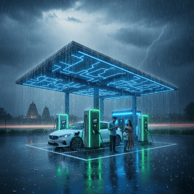 Image depicting a highly stable and consistent charging session at a StromBay station, symbolizing the company's commitment to unwavering reliability and uptime